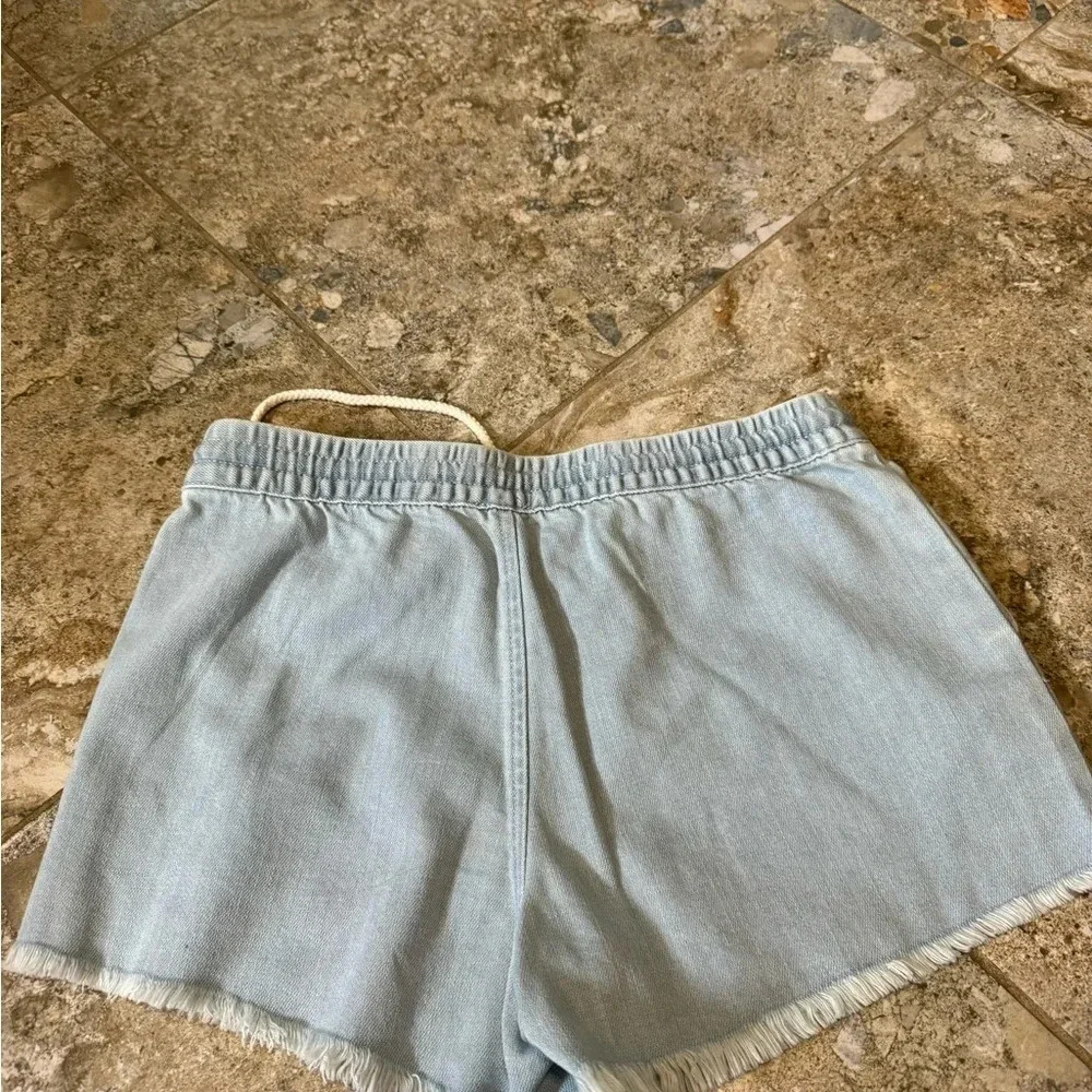 aerie drawstring denim shorts - Picture 3 of 3